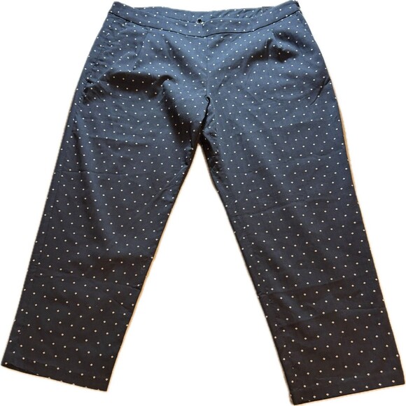 Nike Pants - Nike Womens Dri Fit Golf Pants Size 14 Black/White Polka Dots Slim NWT
